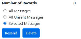 SMS Notification Manager - Resend and Delete